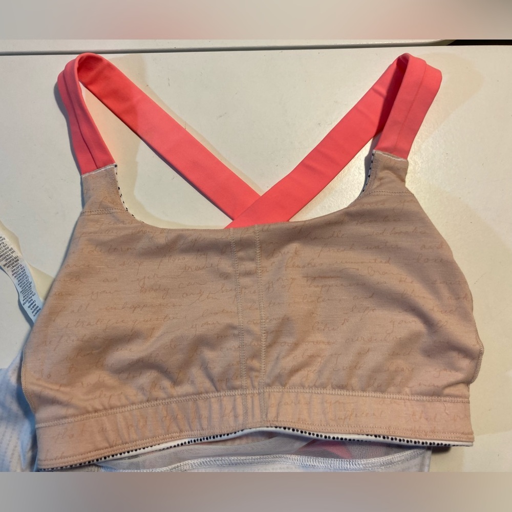 Lululemon Ready,Set,Sweat Tank Double Dot White Black/Very Light Flare Size 4 - Picture 8 of 15